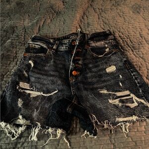 Maurices Blue High-Rise Denim Shorts